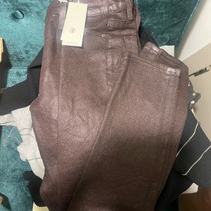AG burgundy sparkly pant